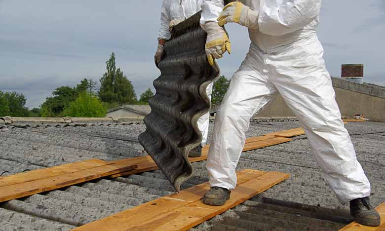 asbestos garage roof removal