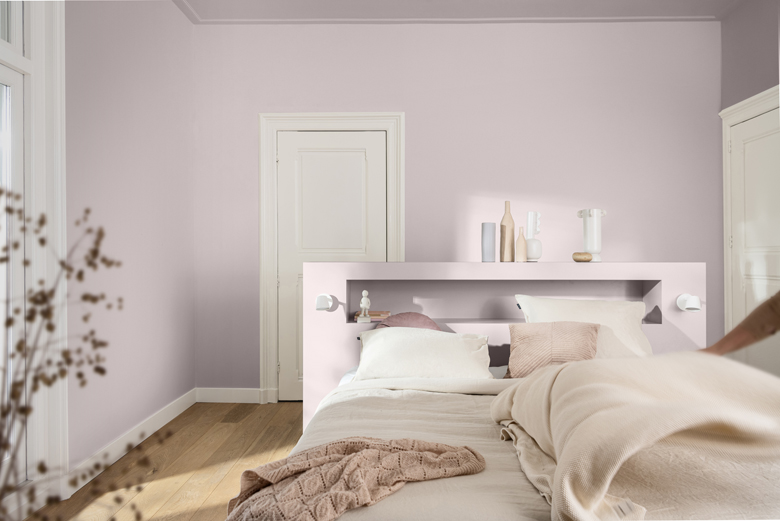 Bedroom picture of Dulux Colour of the Year Sweet Embrace