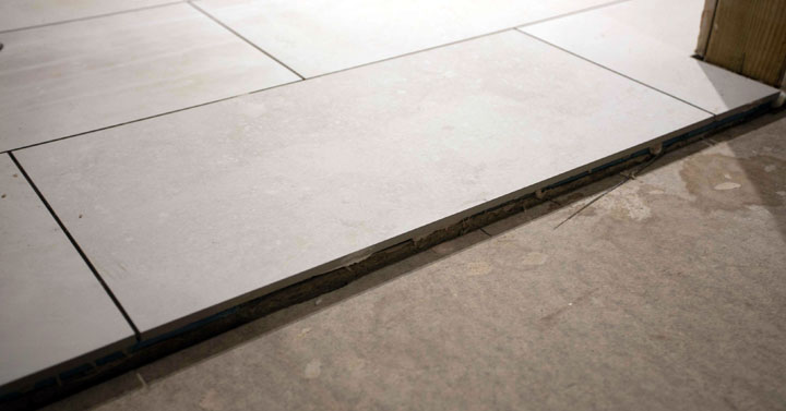 tile floor threshold